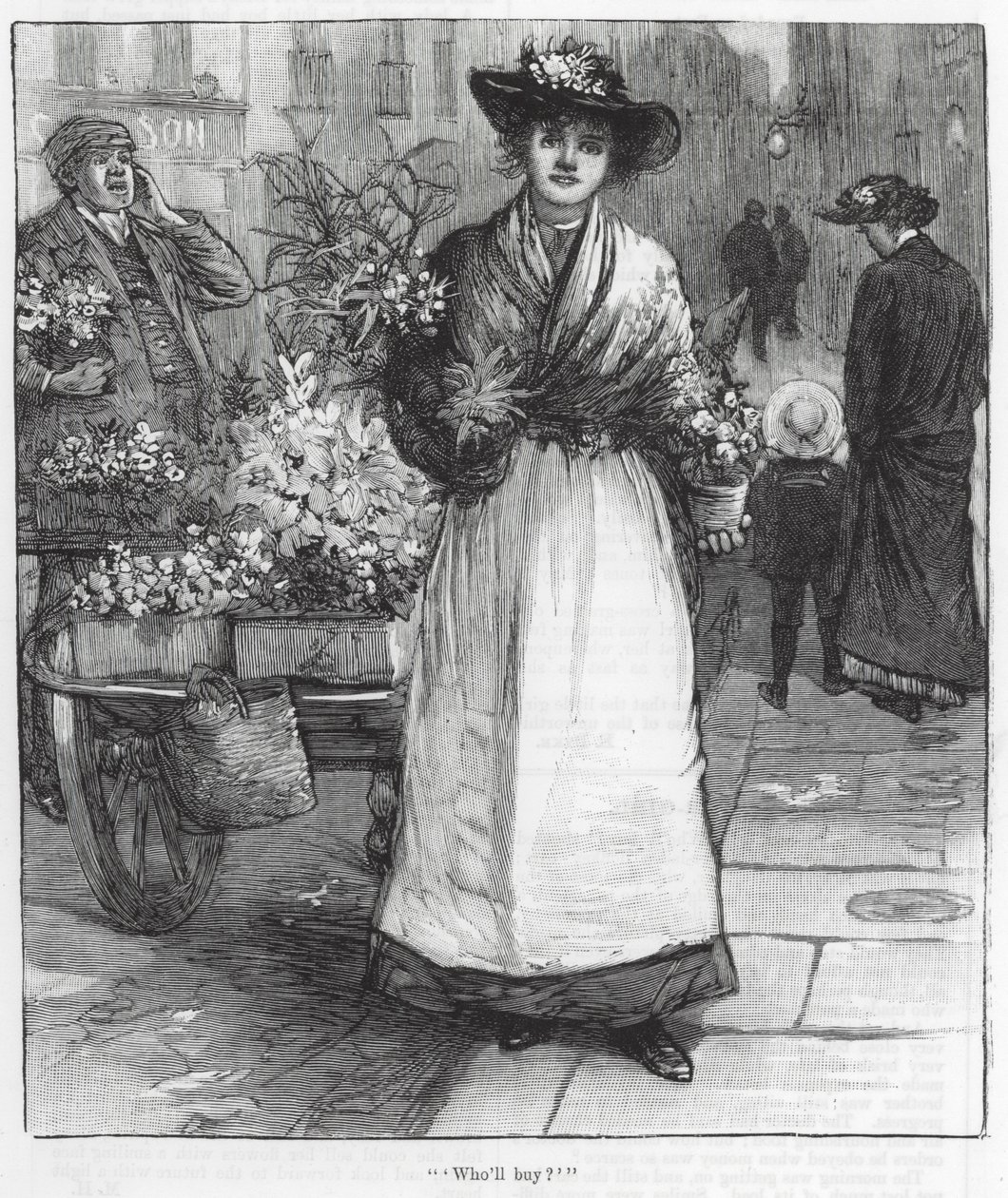"Qui achètera " (gravure) - English School