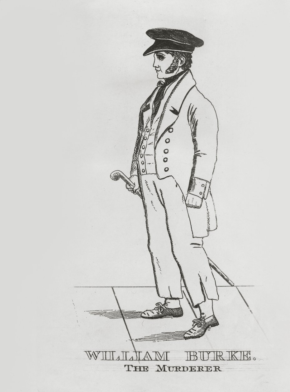 William Burke, vers 1829 (eau-forte) - English School
