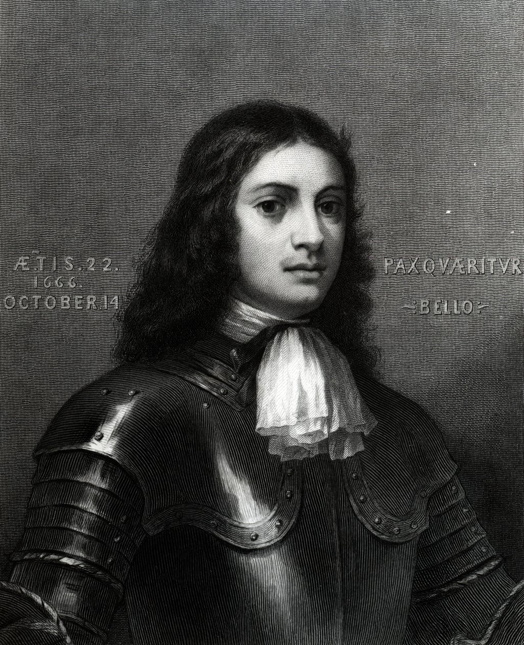 William Penn à vingt-deux ans, gravure réalisée par S. A. Schoff, 1862 - English School