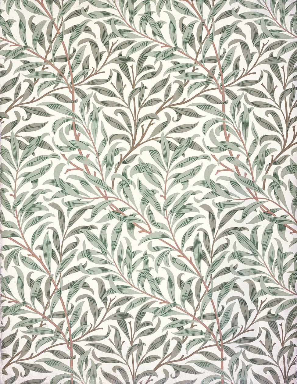 Willow Bough, design de papier peint, 1874 - English School
