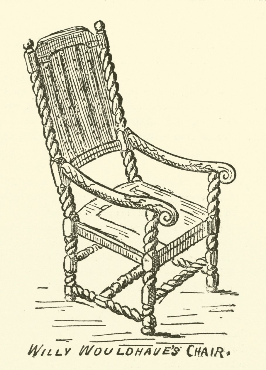 La chaise de Willy Wouldhave (gravure) - English School