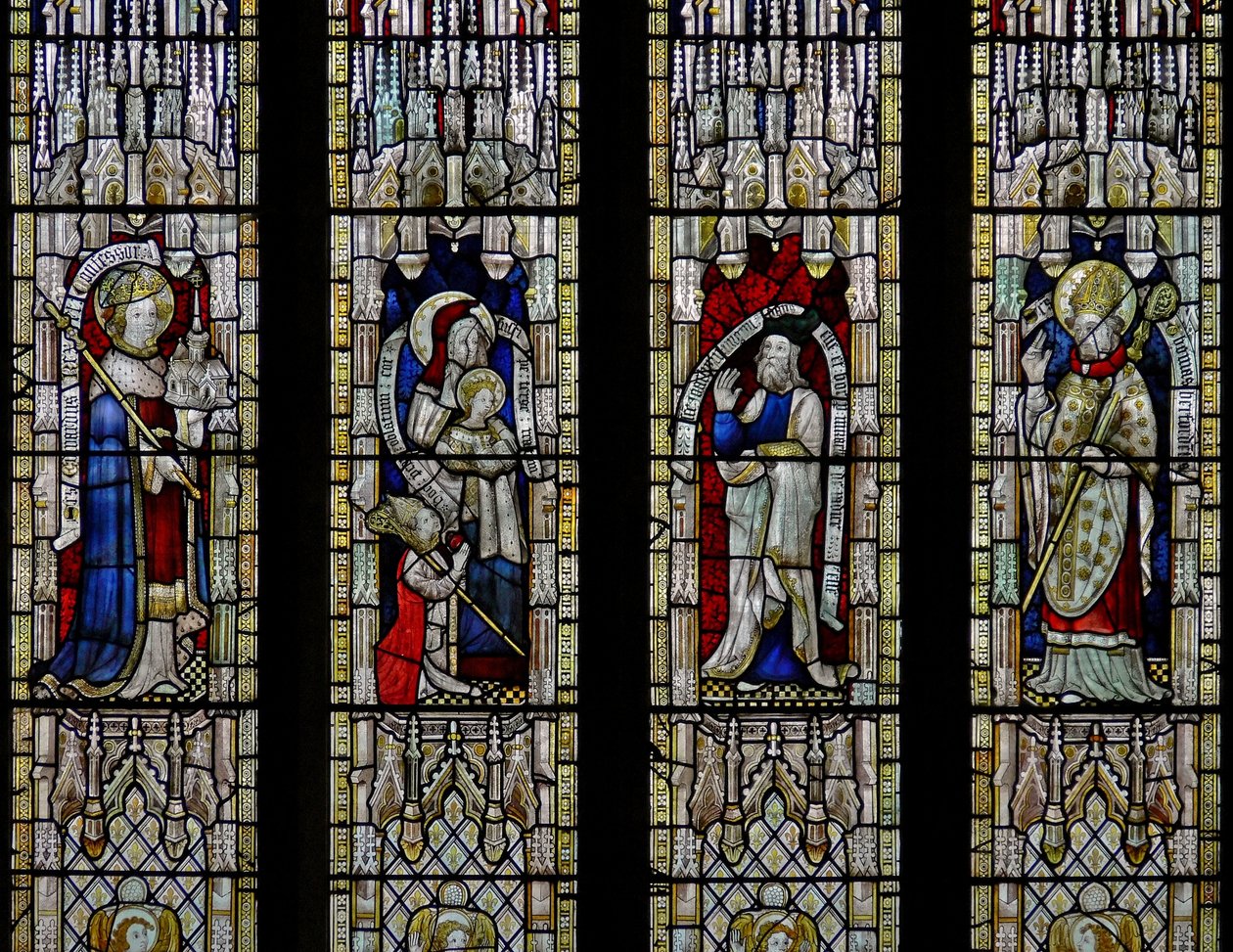 Saint Ethelbert, Sainte Anne et la Vierge, Joachim, Saint Thomas de Hereford - English School