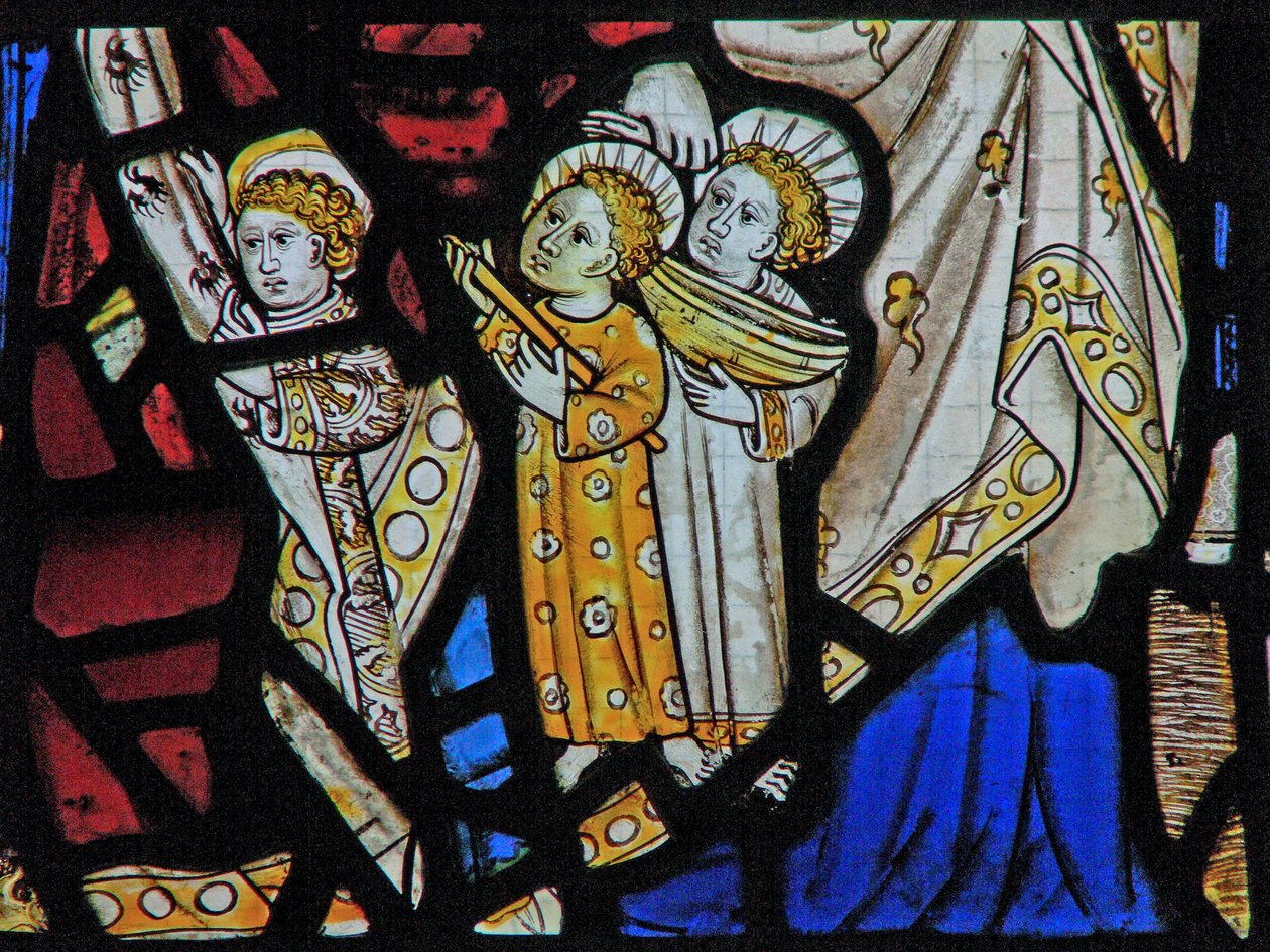 Fenêtre Ew représentant Sainte Marie Cléophas, Alphaeus et leurs enfants - English School