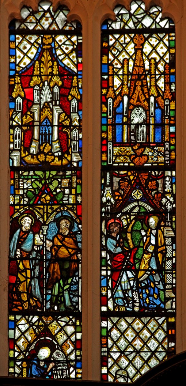 Fenêtre Ew représentant Saint Pierre et Saint Paul; l