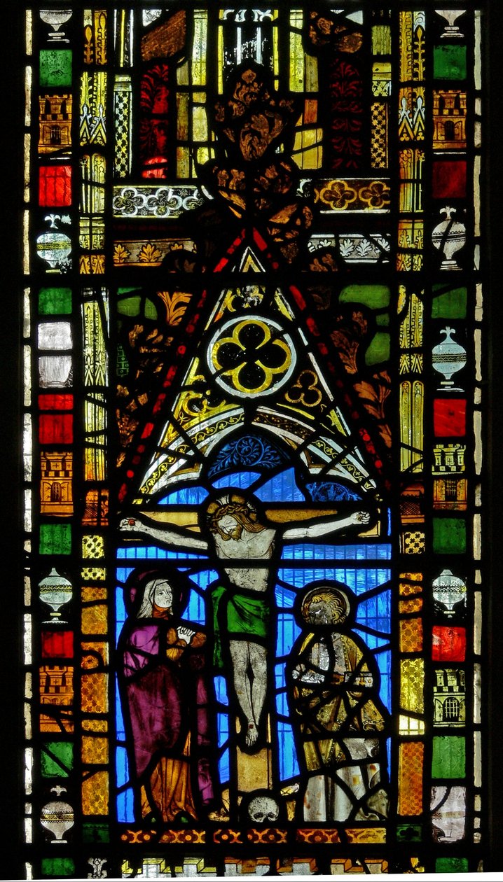 Fenêtre N2 représentant la Crucifixion - English School