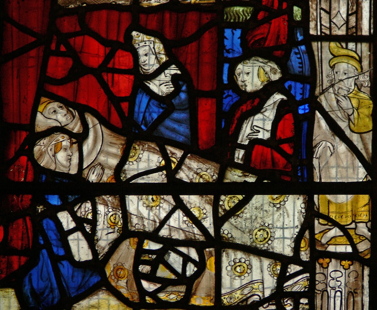 Fenêtre Nw représentant la naissance de Saint Martin - English School
