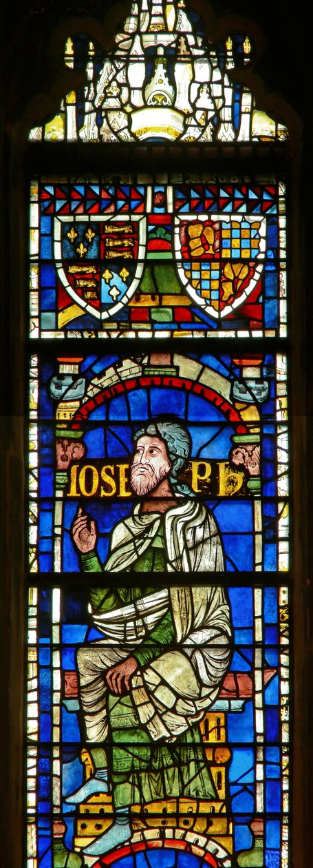 Fenêtre représentant une figure généalogique : Joseph - English School