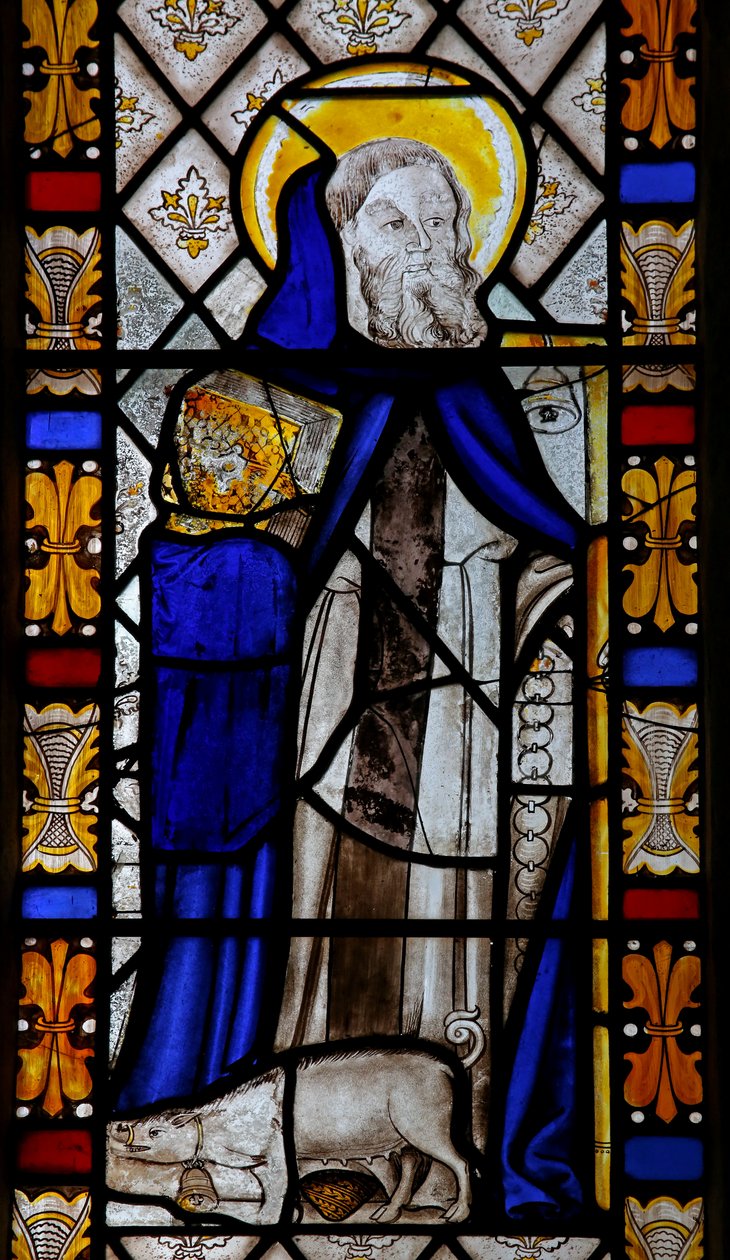 Fenêtre n3 représentant Saint Antoine - English School