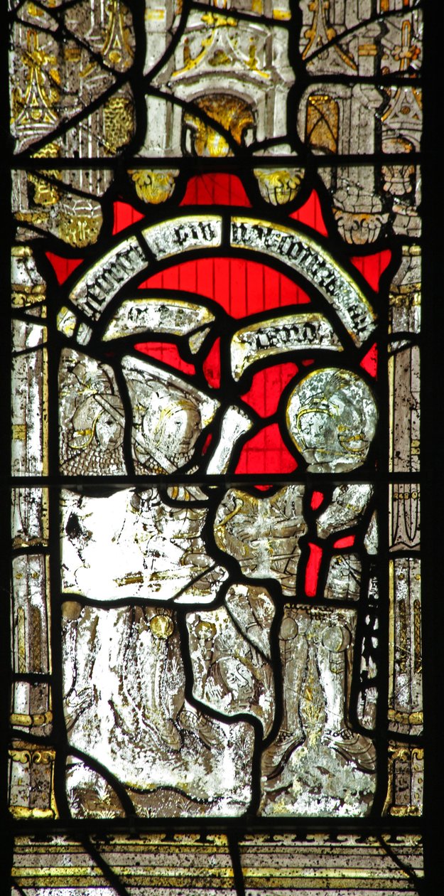 Fenêtre n°6 représentant Saint Georges combattant les Gaulois - English School