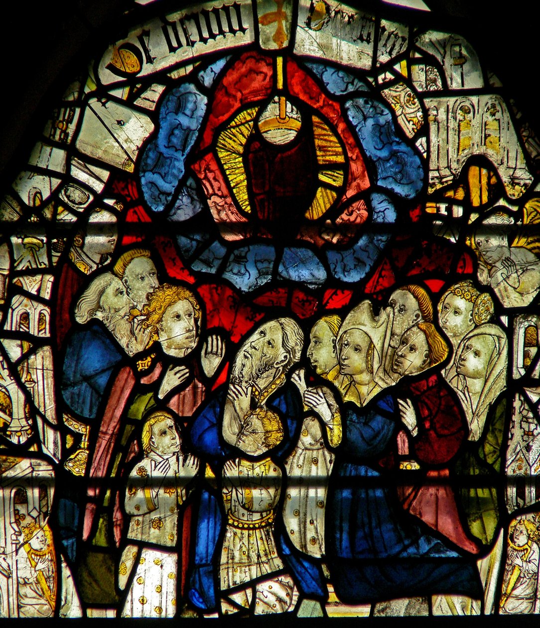 Fenêtre w24 représentant le Te Deum - Nous te louons, ô Dieu - English School
