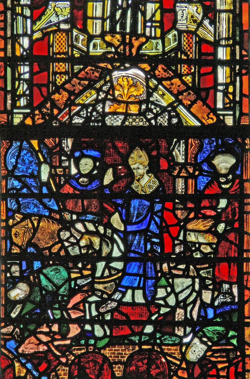 Fenêtre w31 représentant Saint Guillaume traversant le pont d
