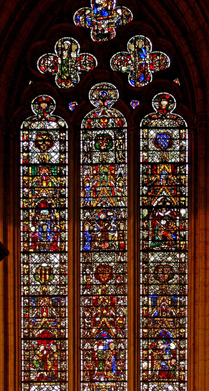 Fenêtre avec des scènes de la vie de Sainte Catherine - English School