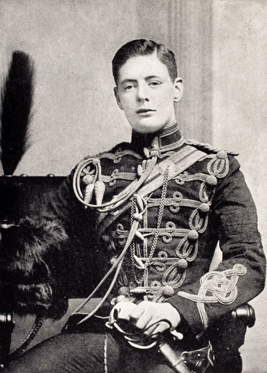 Winston Churchill en tant que sous-lieutenant dans les 4th Queen