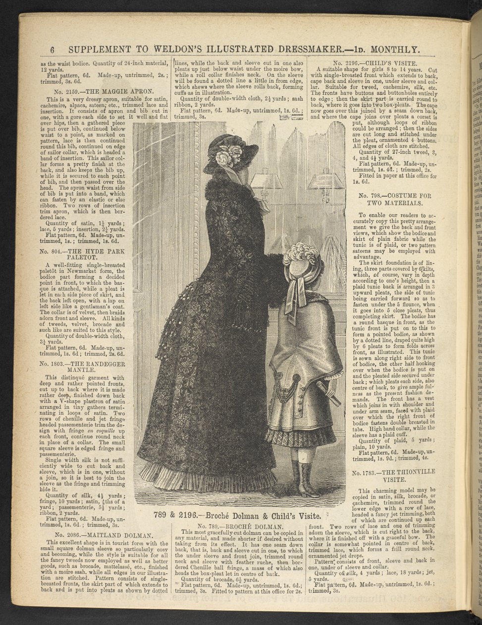 Femme et enfant. Supplément. Weldon