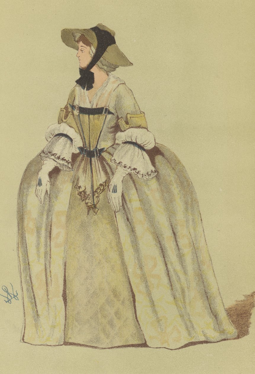 Vêtements ruraux des femmes sous le règne de George II - English School