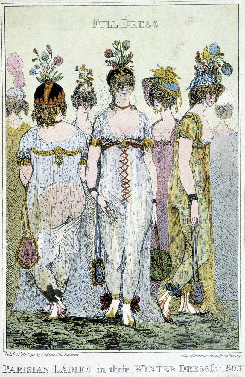 Merveilleux : femmes parisiennes dans leurs robes d