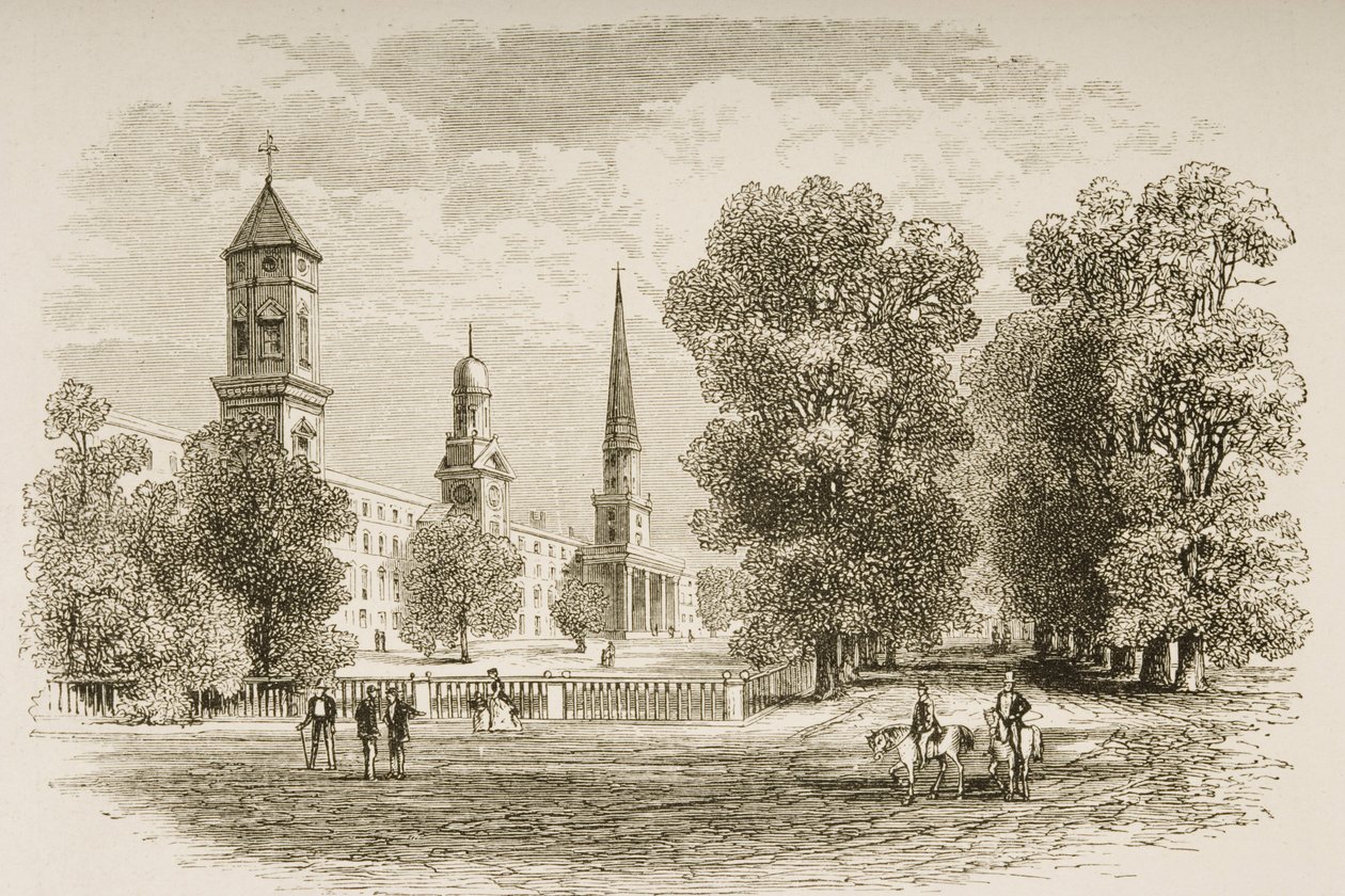 Yale College, New Haven, vers 1870, de 