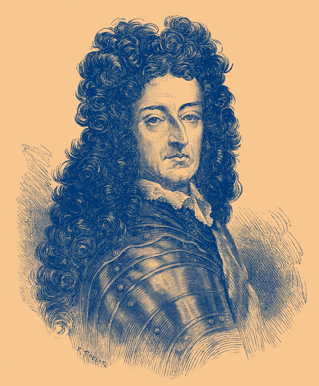 Portrait du Roi Guillaume III (gravure) - English School