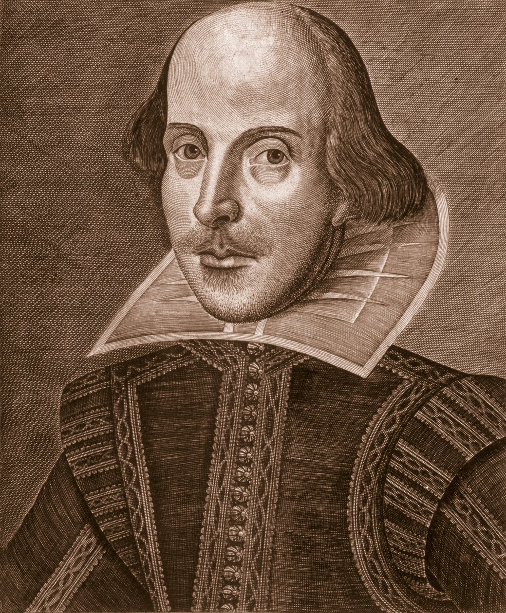 Portrait de William Shakespeare, gravé par Martin Droeshout (vers 1560-vers 1642), 1623 - English School English School