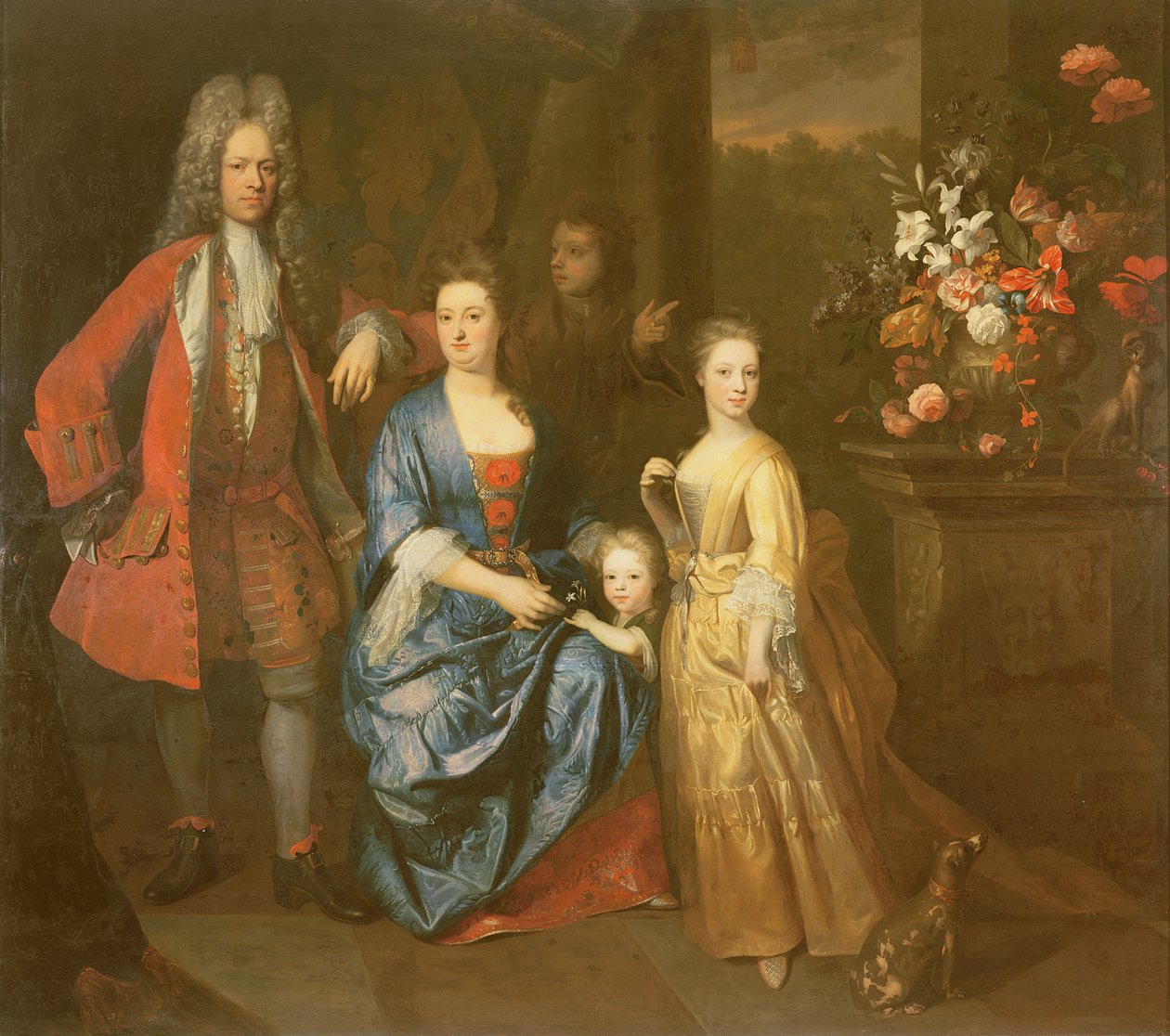 Colonel Andrew Bissett et sa famille, 1708 - Enoch Seeman