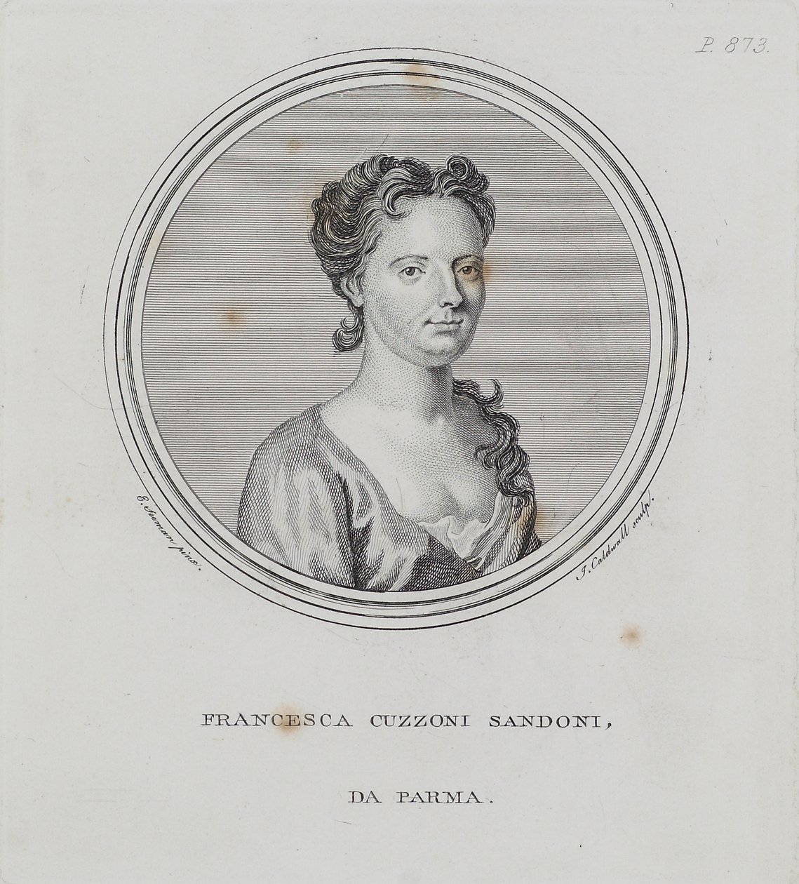 Francesca Cuzzoni Sandoni, de 