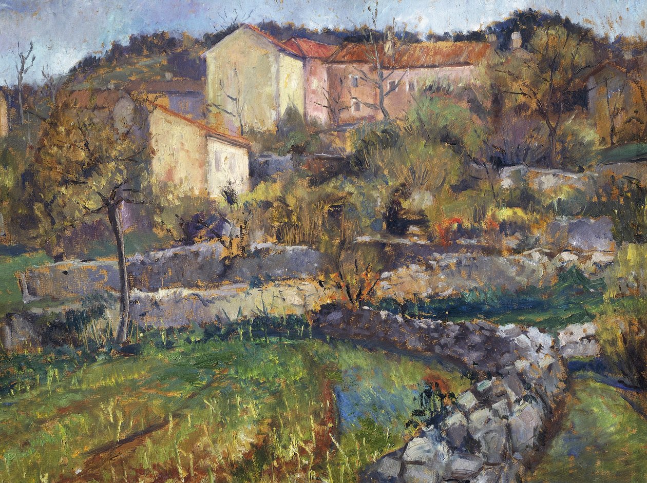 Ville dans le Karst, par Enrico Fonda (1892-1929) - Enrico Fonda