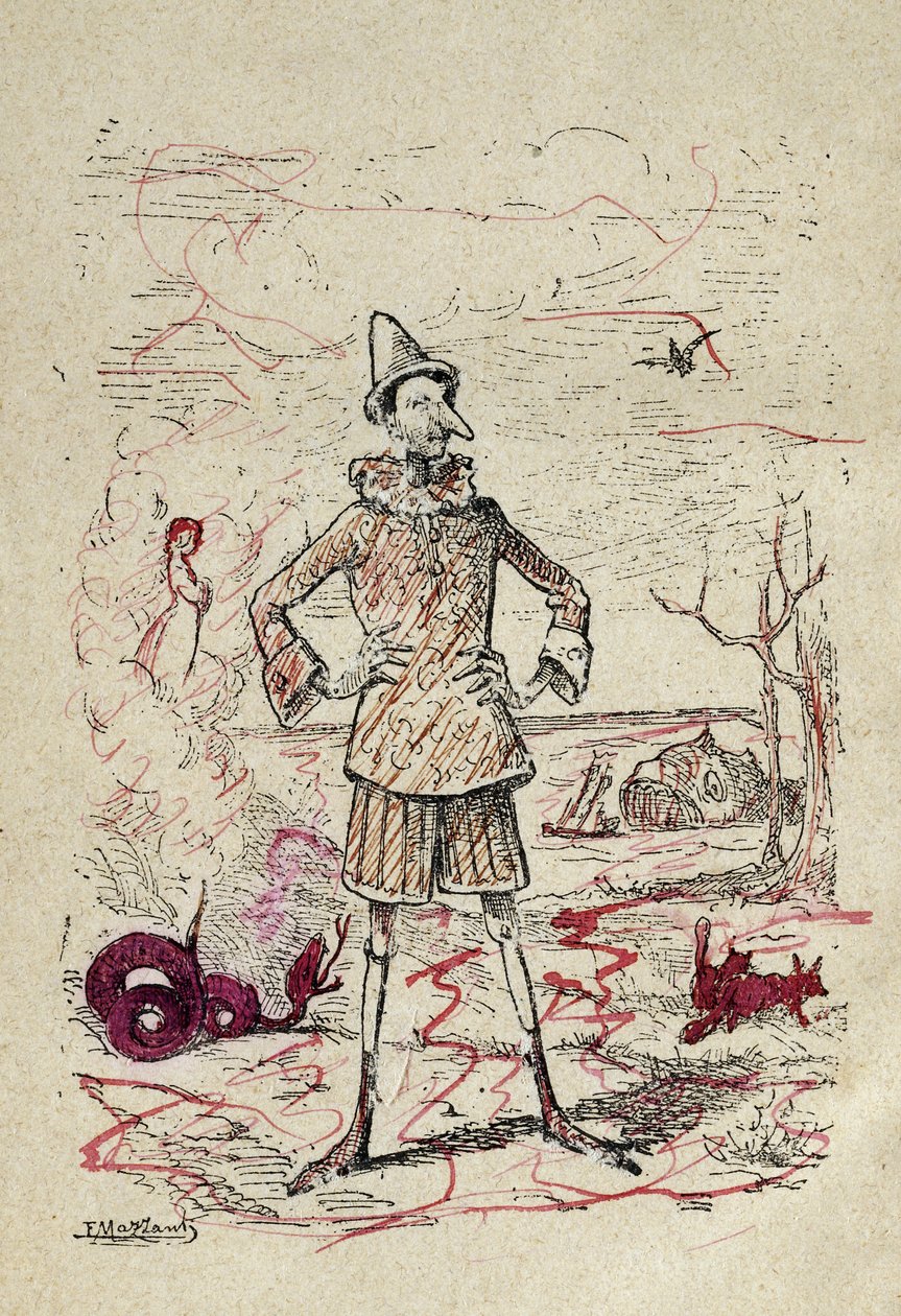 Pinocchio, 1883 - Enrico Mazzanti