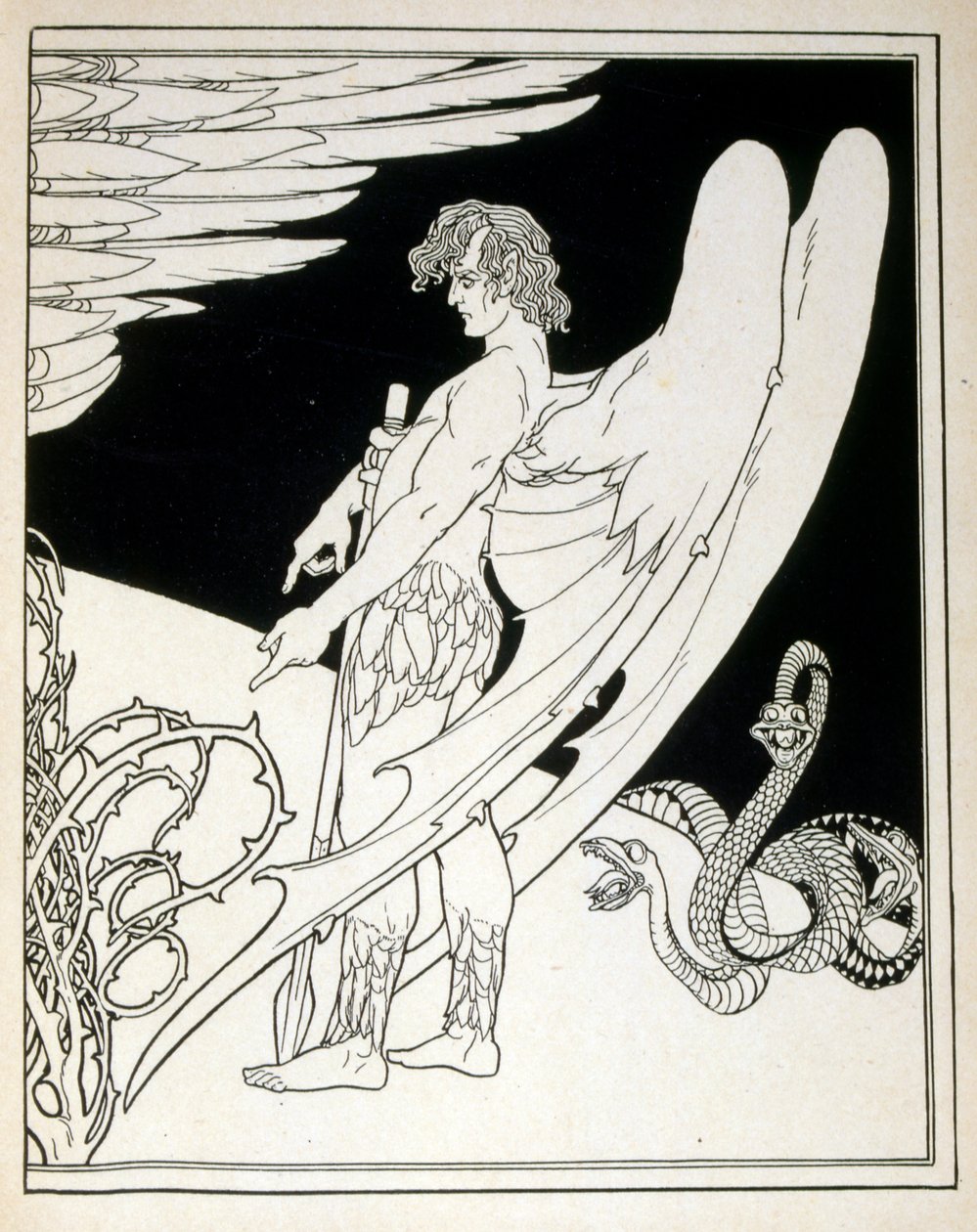 Un Ange Géant du livre Juda illustré par Ephraim Moses Lilien (1874-1925) - Ephraim Moses Lilien