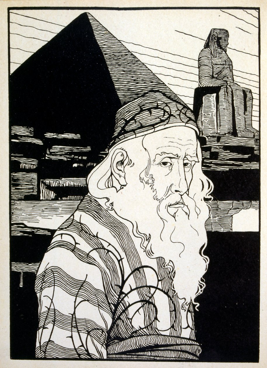 Pâques, du livre Juda illustré par Ephraim Moses Lilien (1874-1925). Lilien est considéré comme le père de l