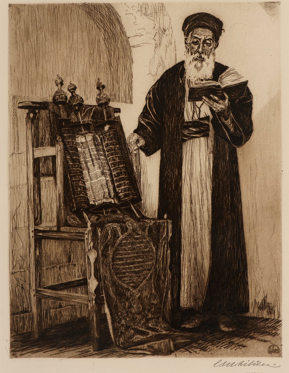Grand prêtre samaritain - Ephraim Moses Lilien