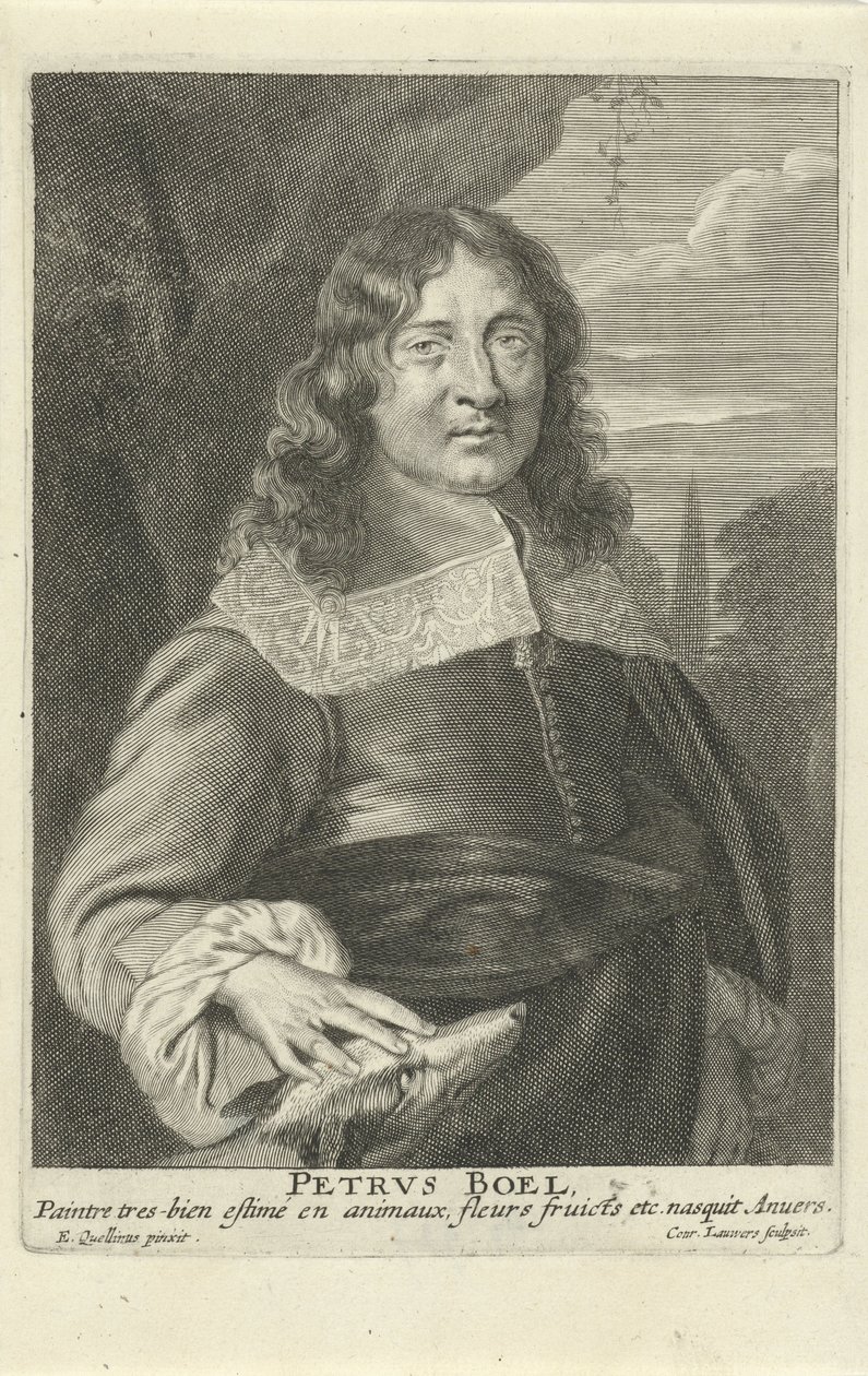 Peeter Boel, gravé par Conrad Lauwers, c.1649-62 - Erasmus (after) Quellinus