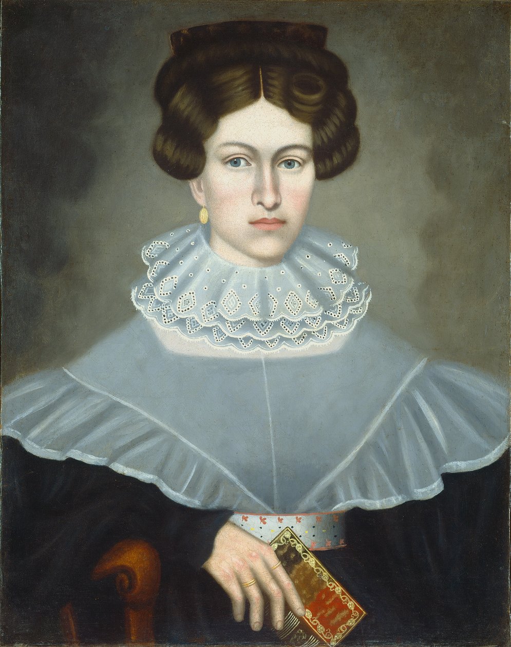 Femme tenant un livre - Erastus Salisbury Field