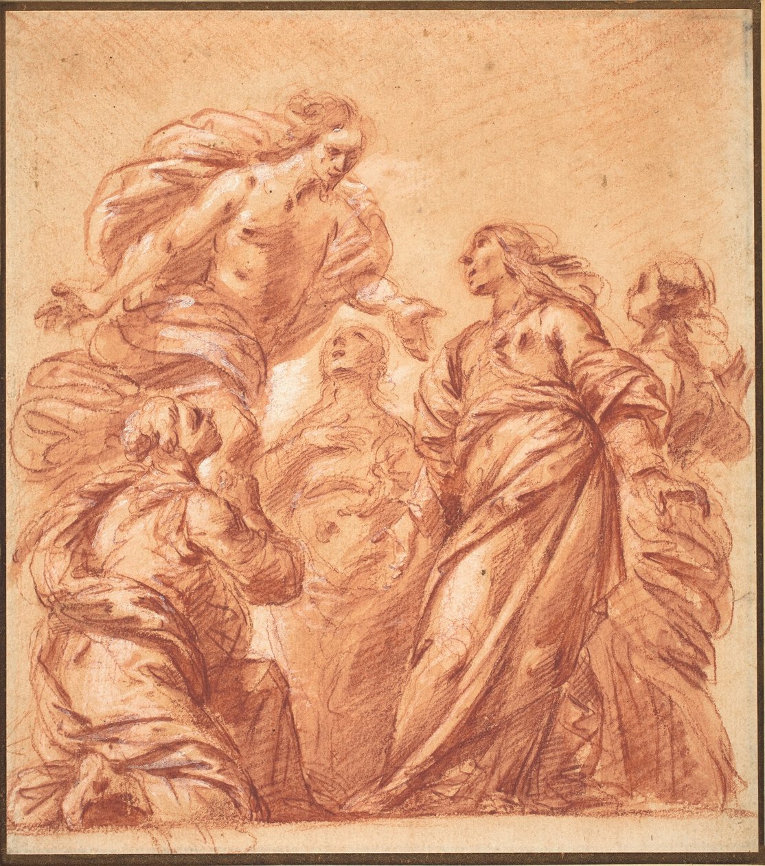 Le Christ Apparaissant aux Quatre Maries - Ercole Procaccini il Giovane