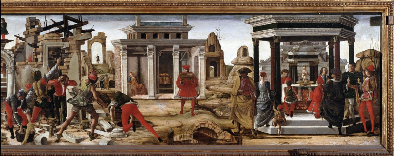 Polyptyque Griffoni : prédelle avec l