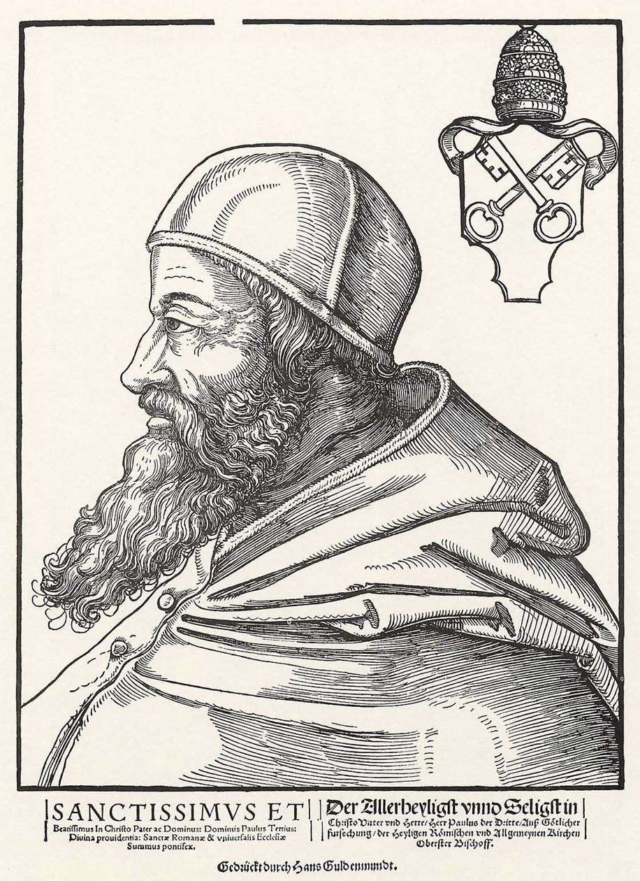 Portrait du Pape Paul III Farnèse - Erhard Schon