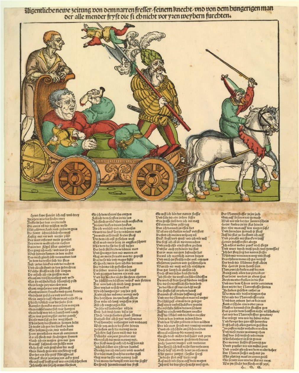 Aigentliche neue Zeitung von dem Narren Fresser - Erhard Schon