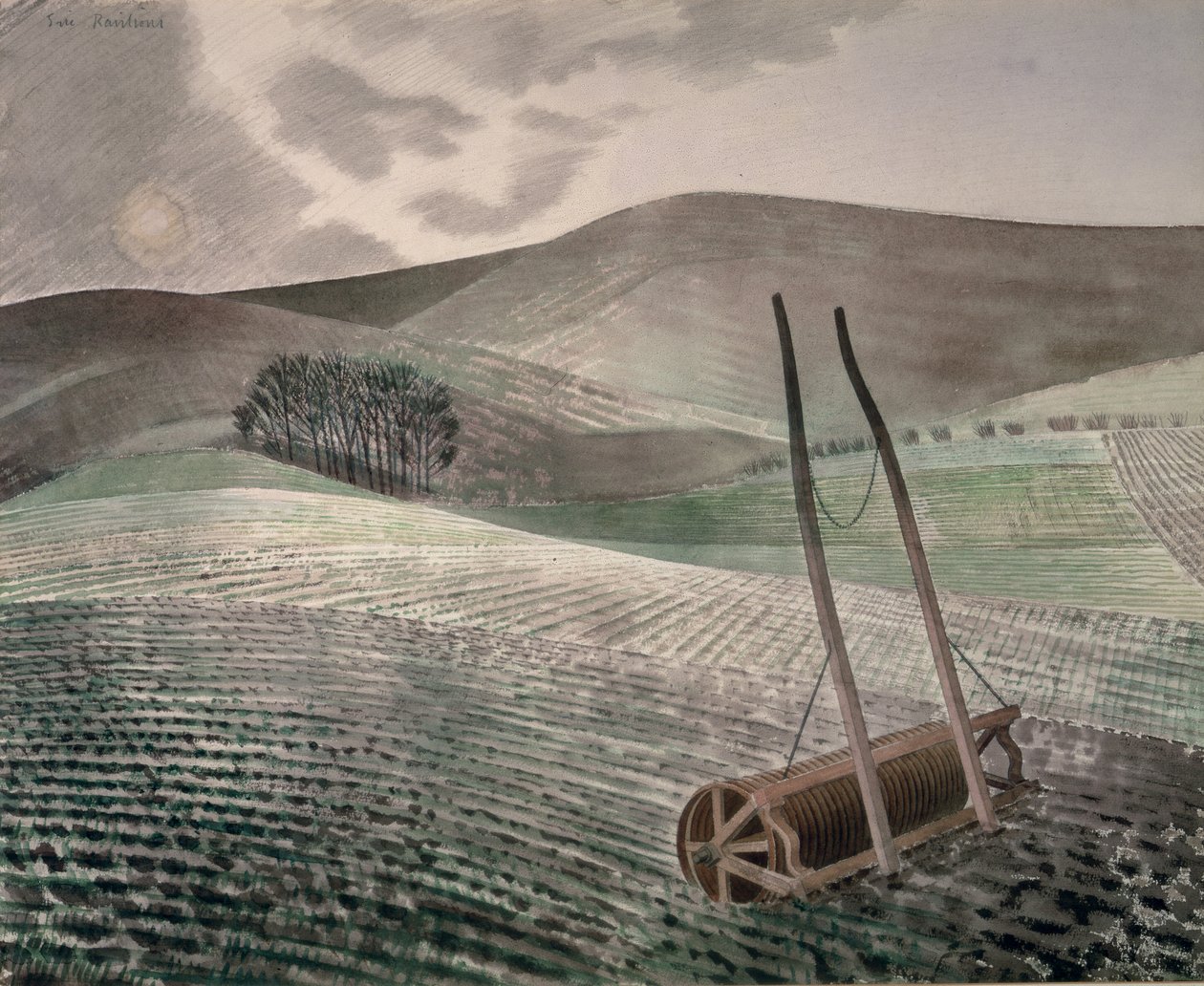 Les Downs en hiver - Eric Ravilious