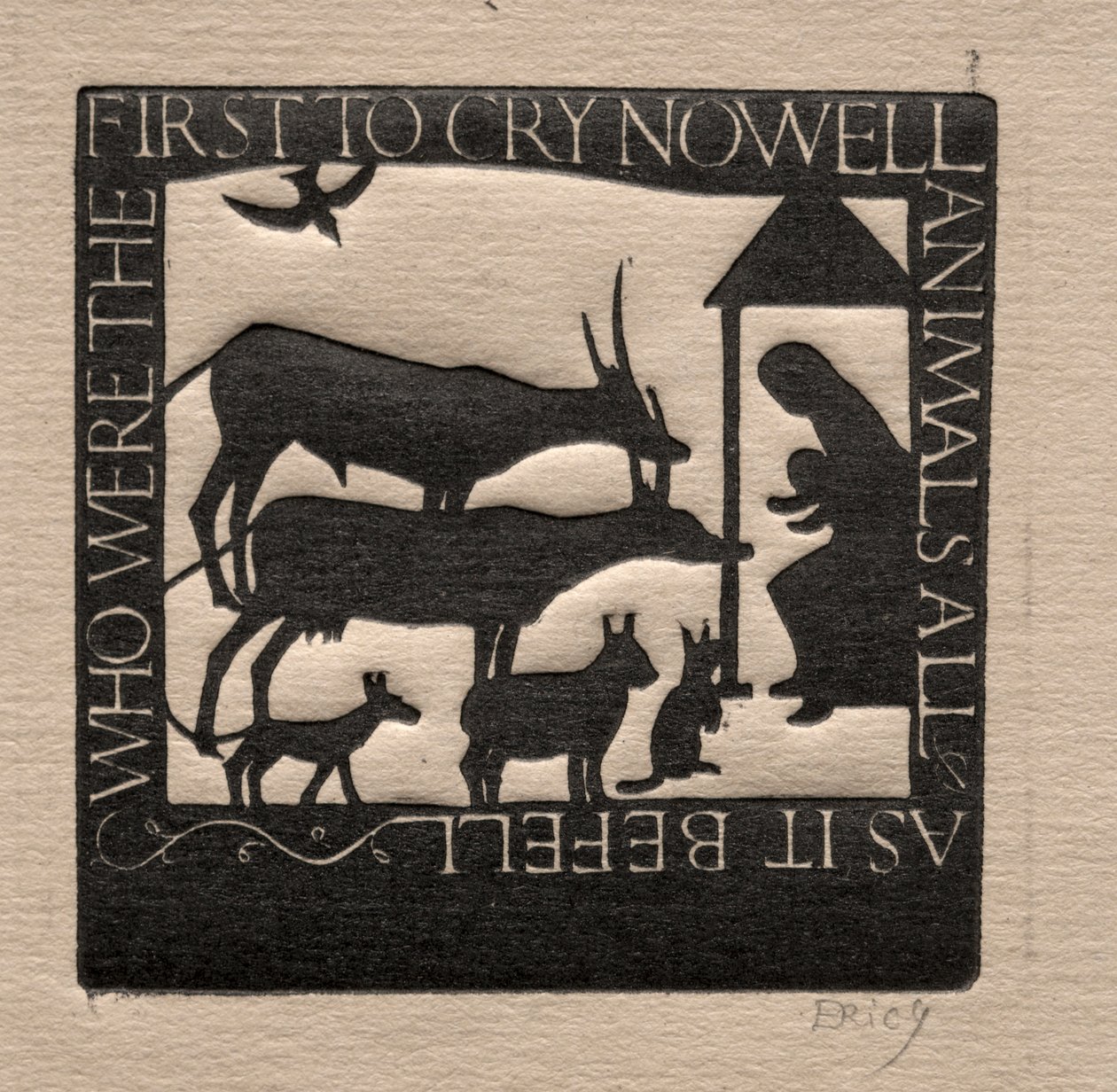 Tous les animaux : Qui furent les premiers à crier Noël ? - Eric Gill