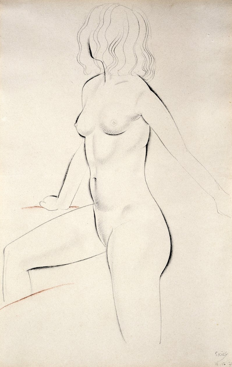 Femme nue debout - Eric Gill