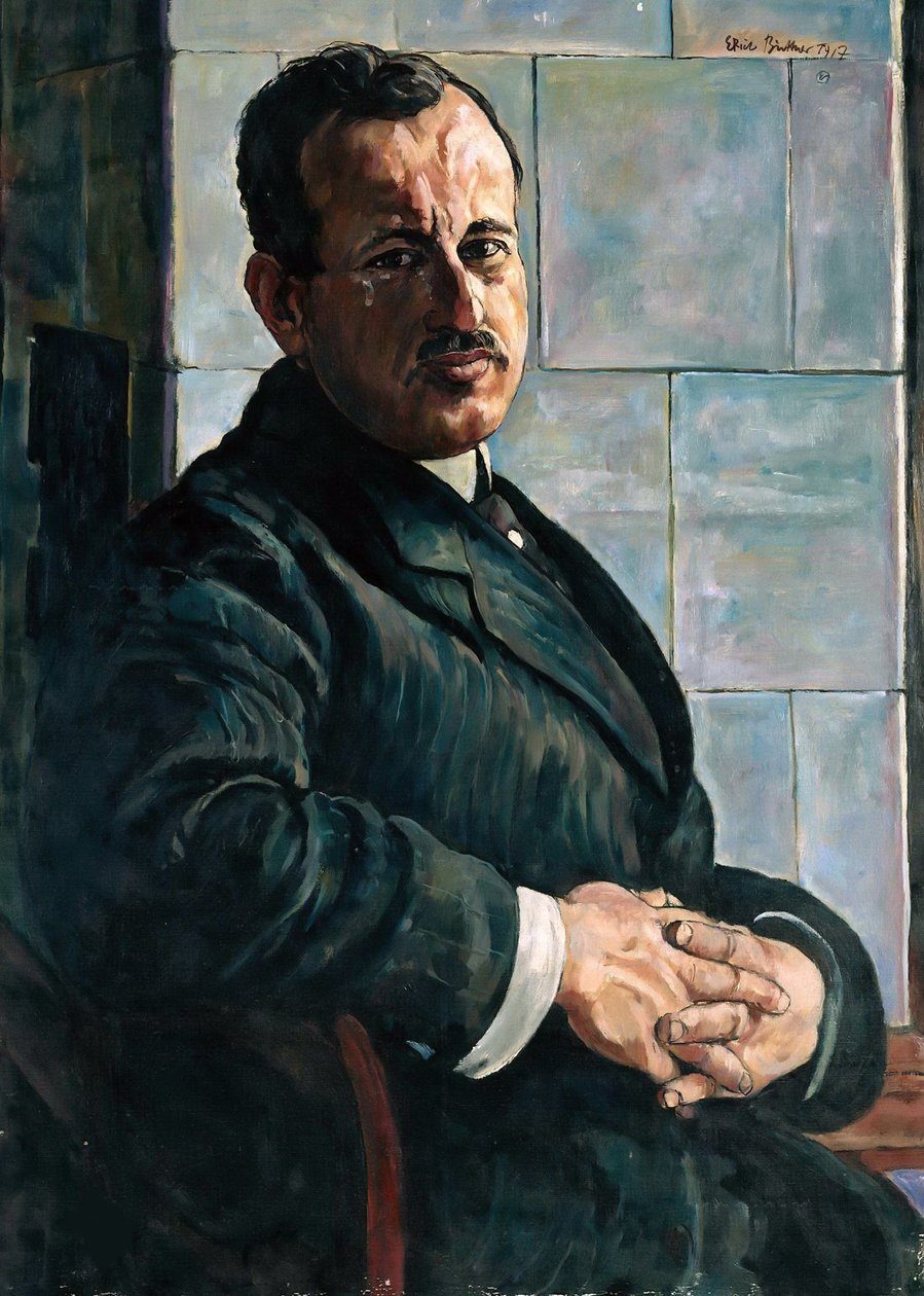 Portrait de Georg Hermann 1871-1943, 1917-1918 - Erich Büttner