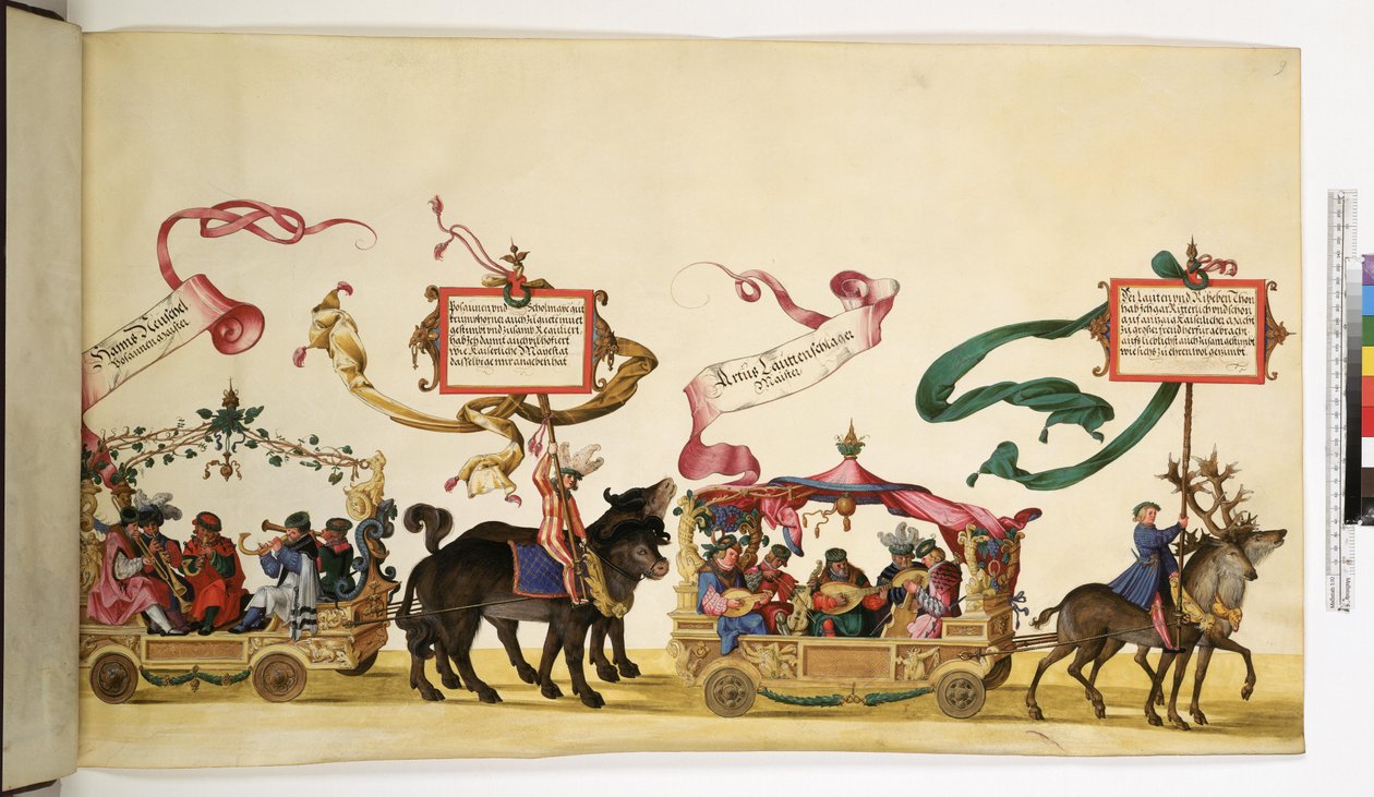 Pleine page : détail de la procession triomphale, vers 1550-1600 - Erich Lessing