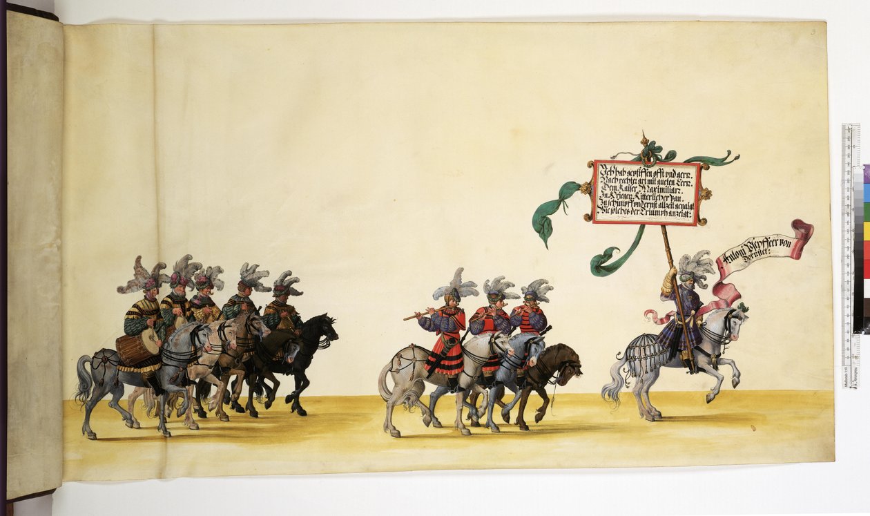 Pleine page : détail de la procession triomphale, vers 1550-1600 - Erich Lessing