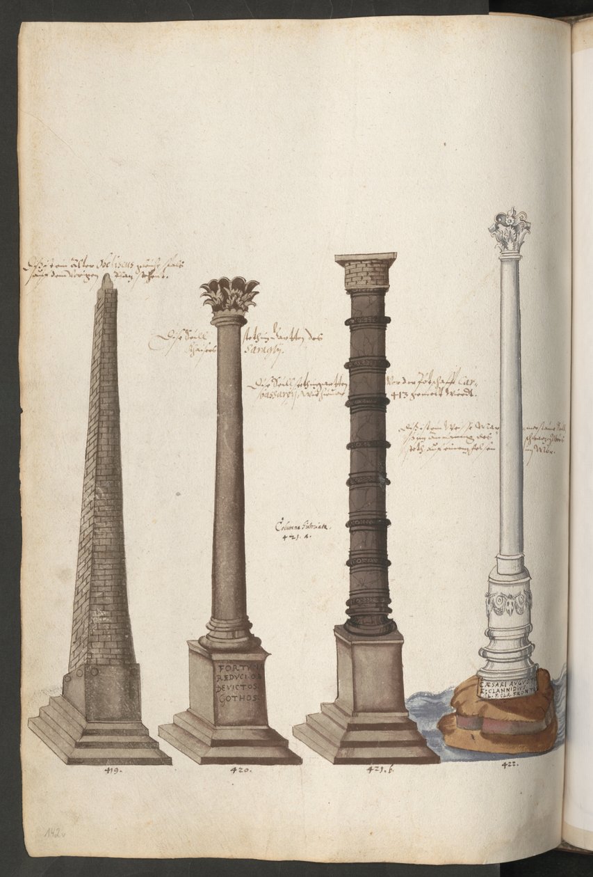 Obélisque et colonnes - Erich Lessing