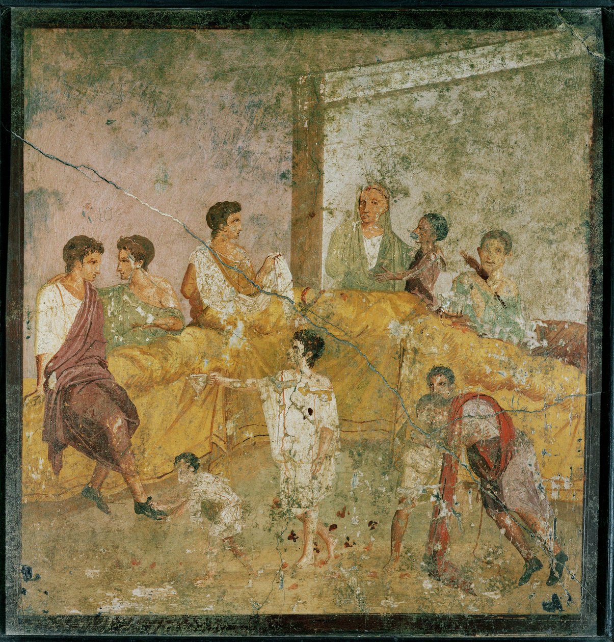 Personnes mangeant et buvant - Erich Lessing