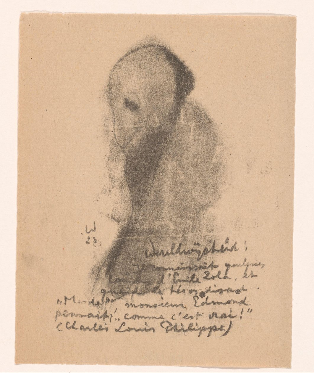 Figure abstraite avec barbe - Erich Wichmann