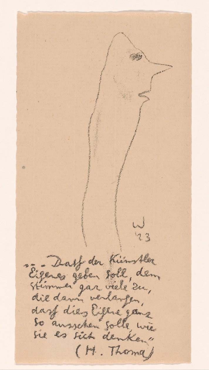 Figure caricaturale - Erich Wichmann
