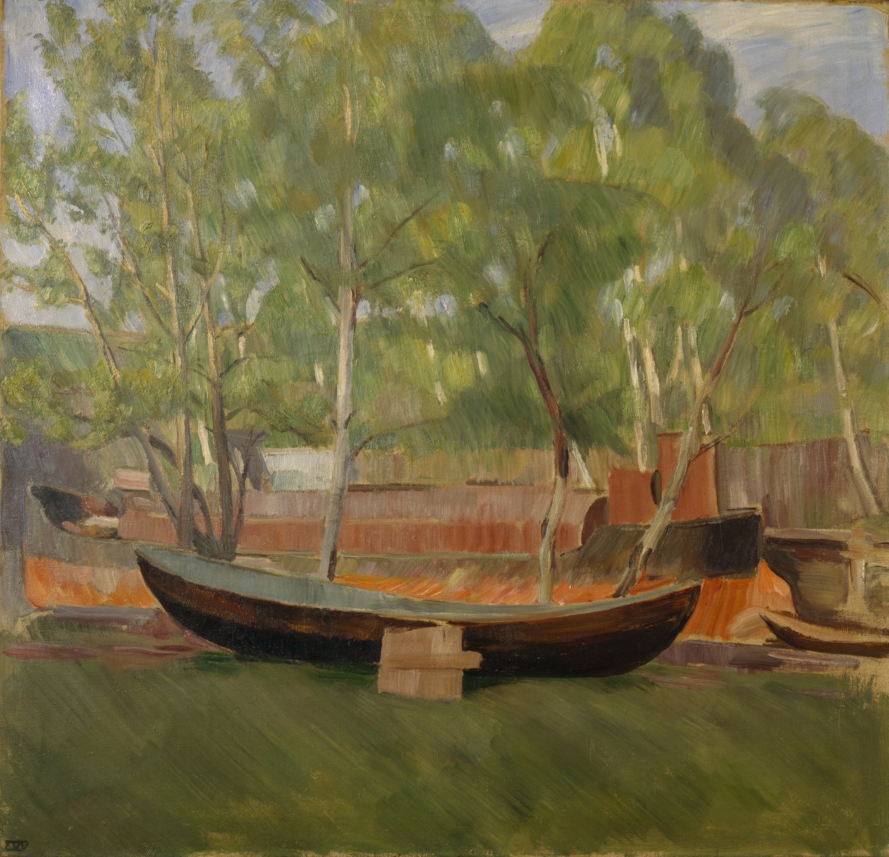 Bateau sur terre - Erik Theodor Werenskiold