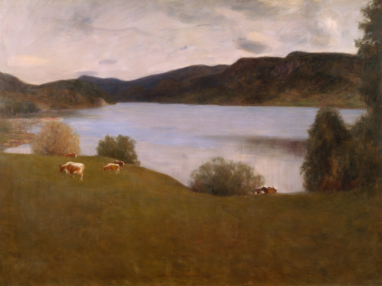 Paysage du soir depuis Kviteseid - Erik Theodor Werenskiold
