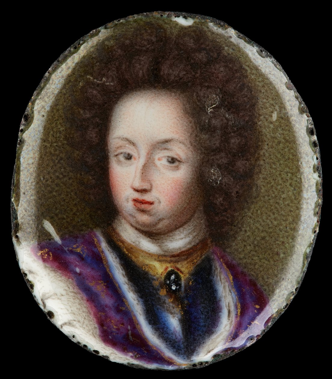 Miniature de Charles XI, Roi de Suède - Erik Utterhielm