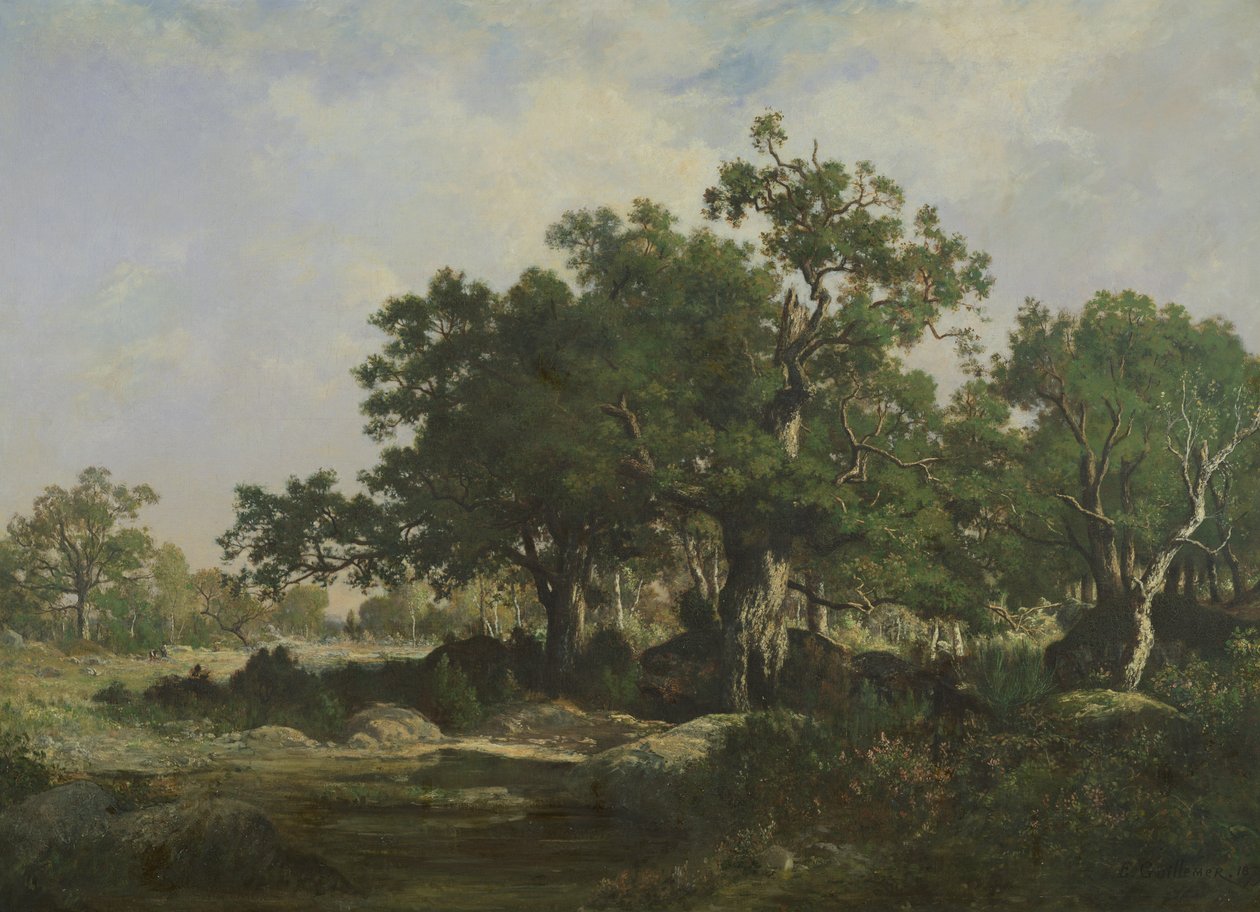 Une clairière dans la forêt de Fontainebleau - Ernest Guillemer